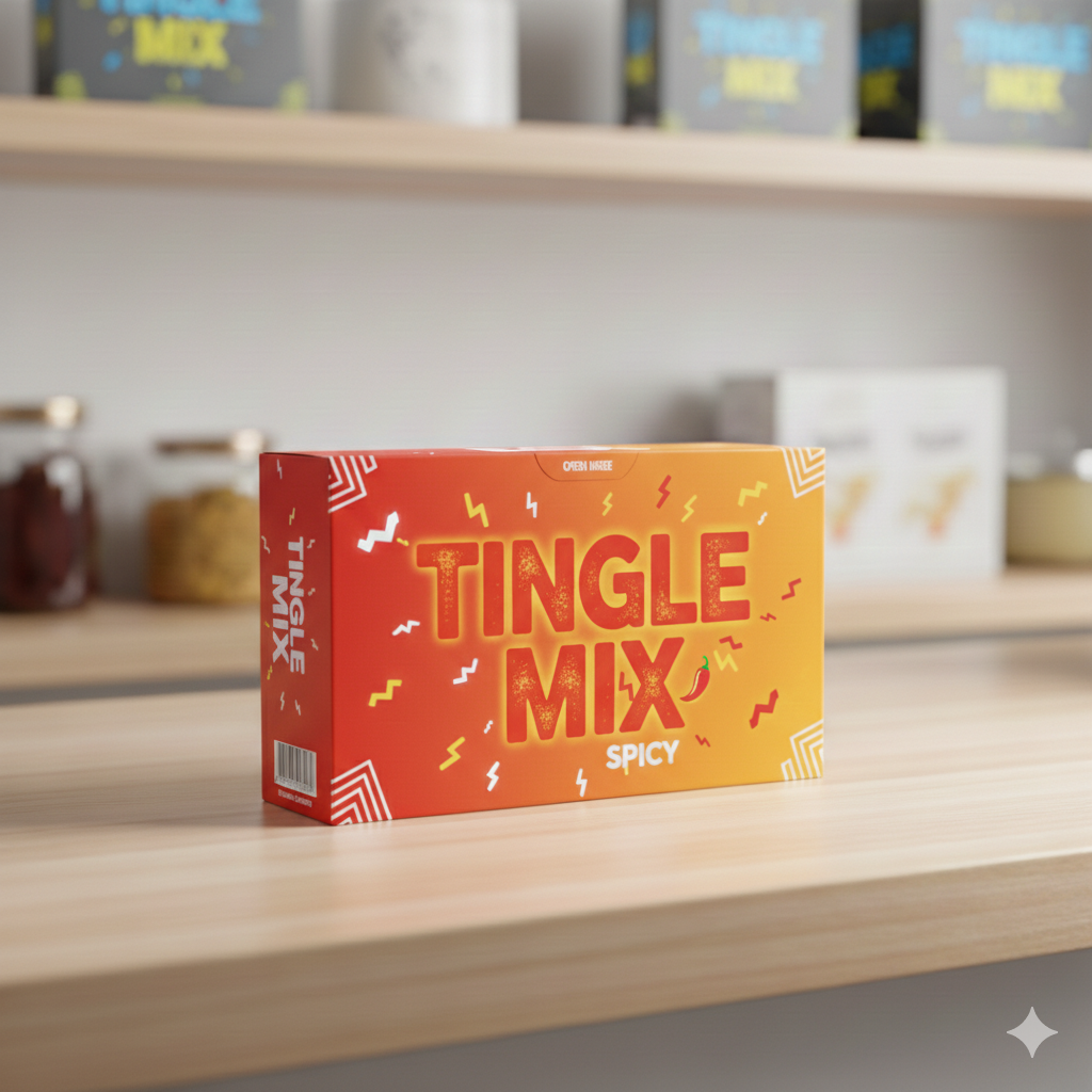 Tingle Mix - spicy flavour , pack of 10